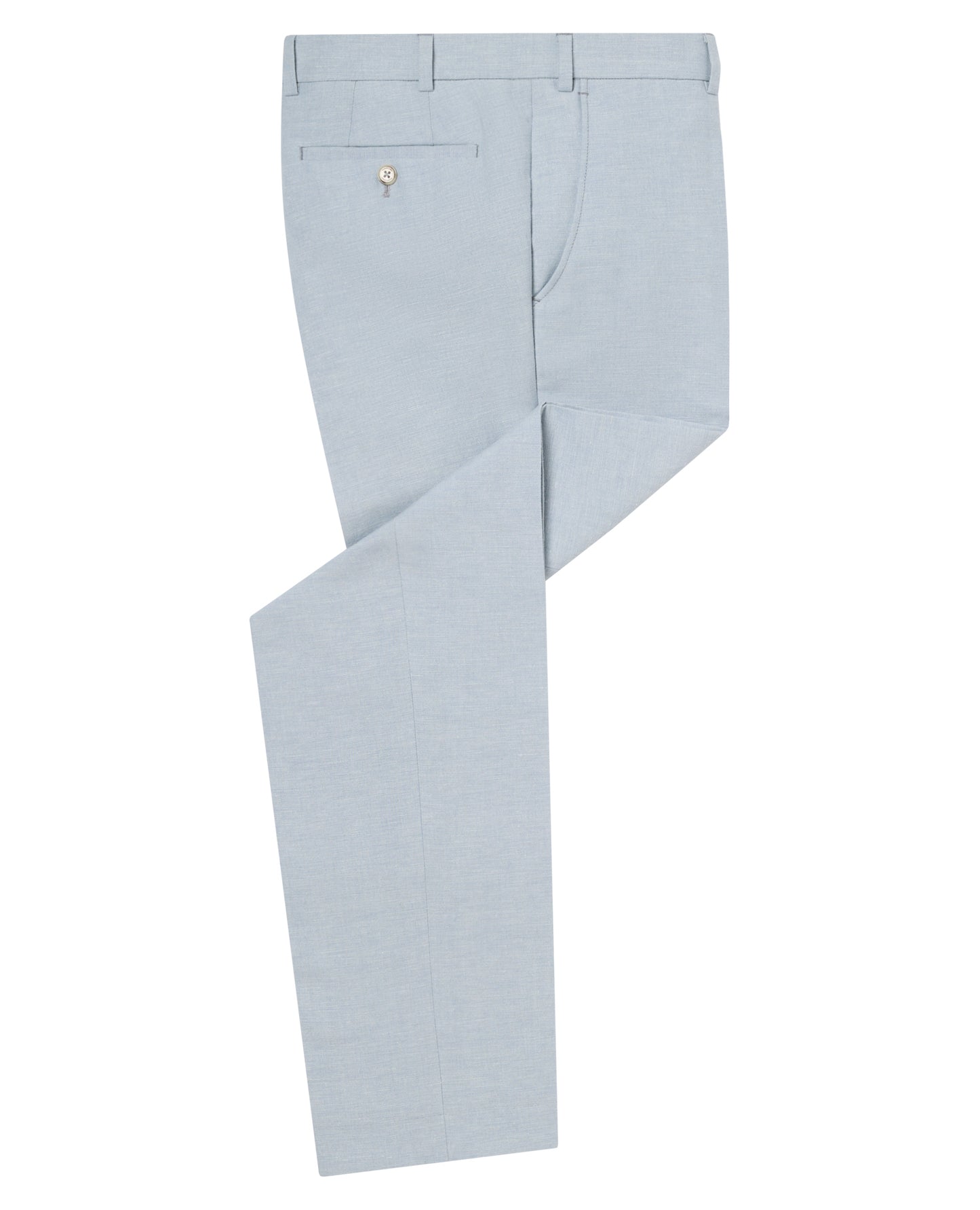 Tapered Fit Linen-Blend Suit Trousers