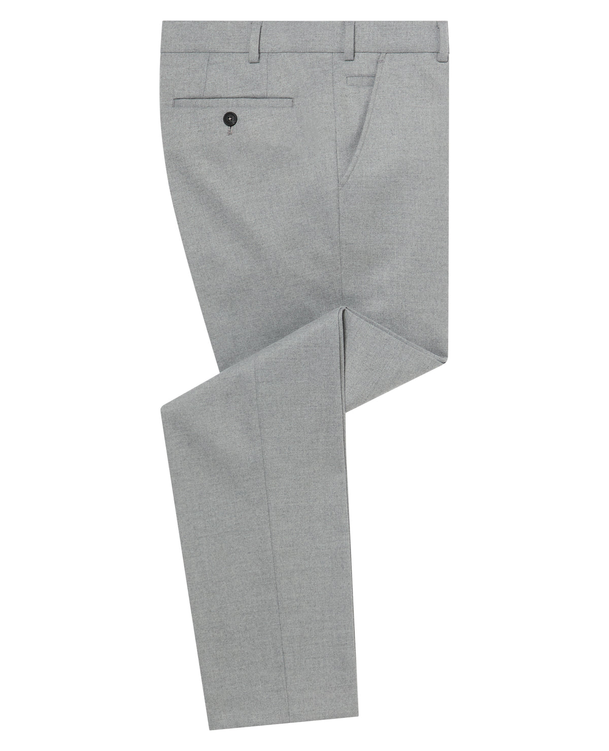 Man wearing a grey Slim Fit Stretch Formal Trousers