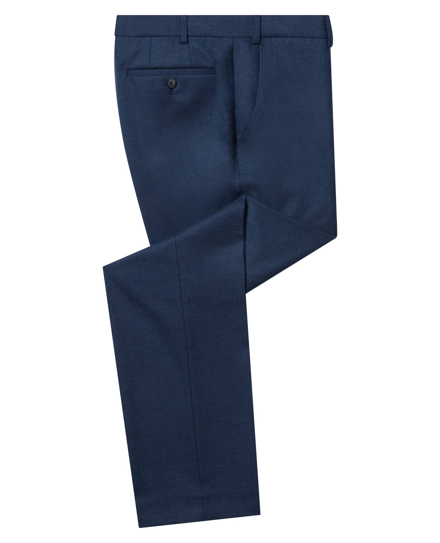 Man wearing a blue Tapered Fit Stretch Formal Trousers