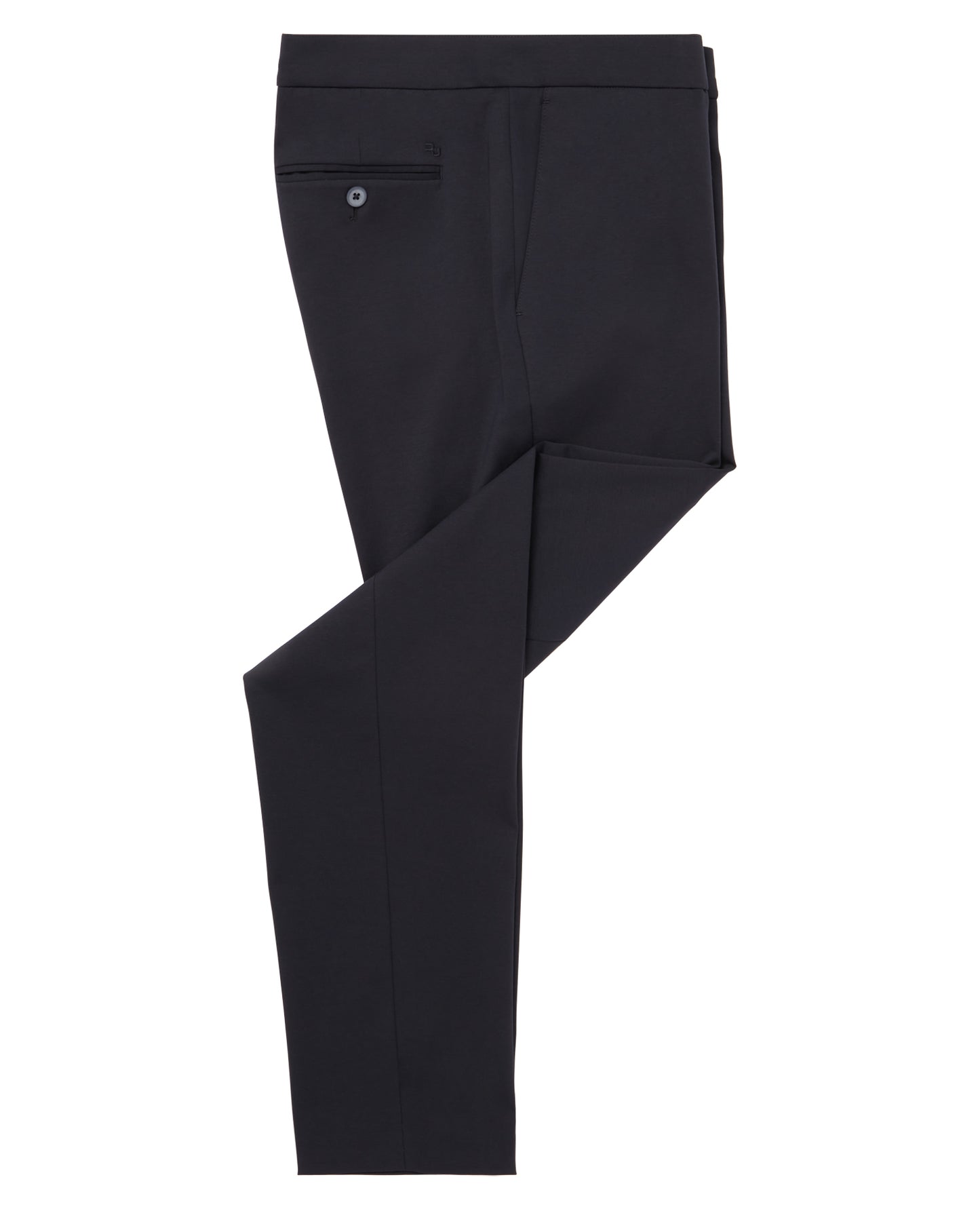 Man wearing a navy Slim Leg Cotton-Blend Stretch Trousers