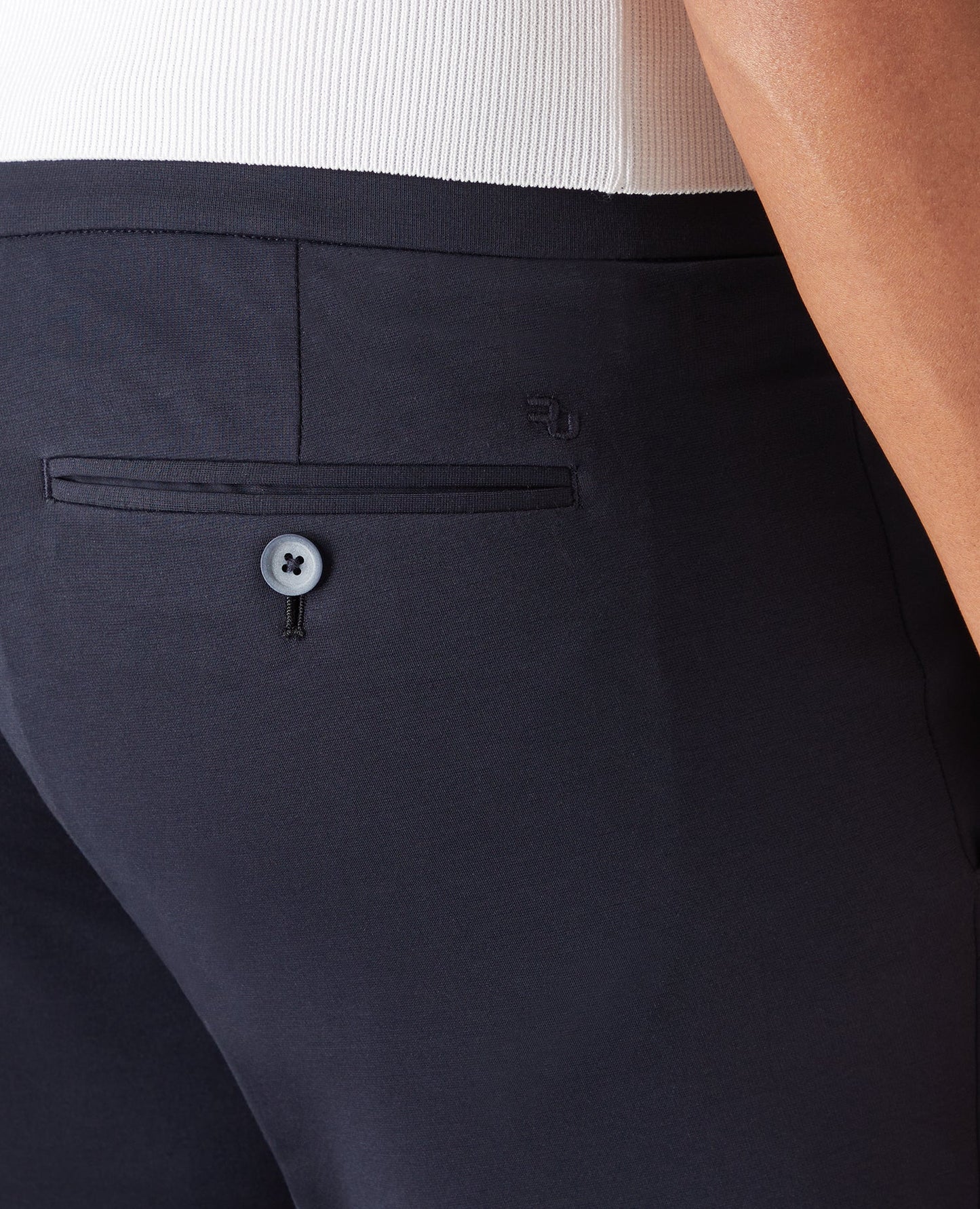 Slim Leg Cotton-Blend Stretch Trousers