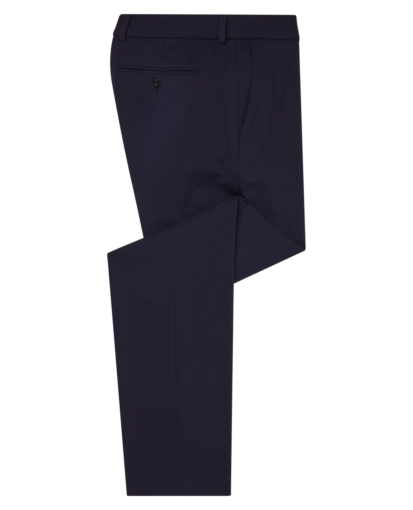 Man wearing a navy Slim Leg Stretch Trousers