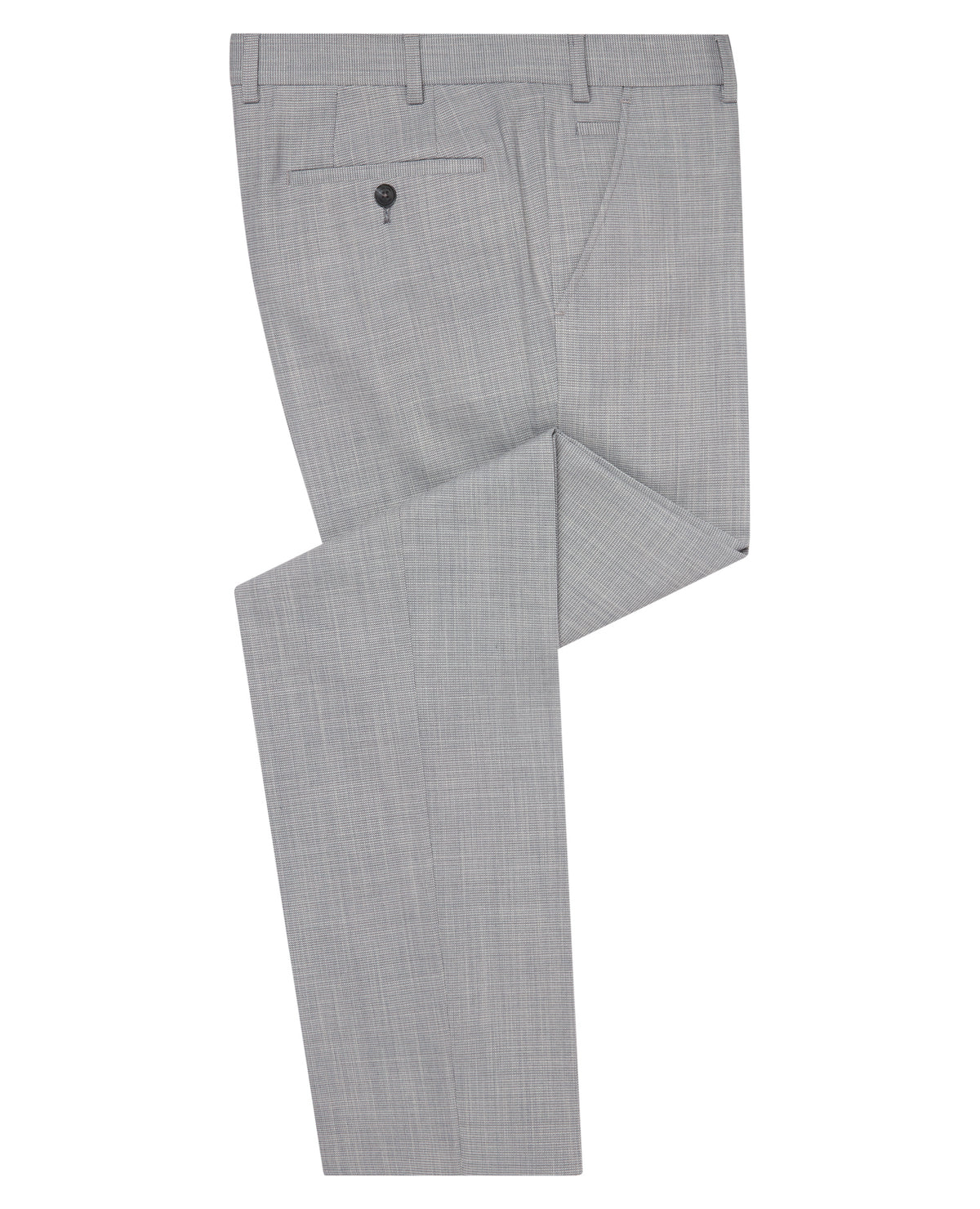Man wearing a blue Slim Leg Stretch Formal Trousers