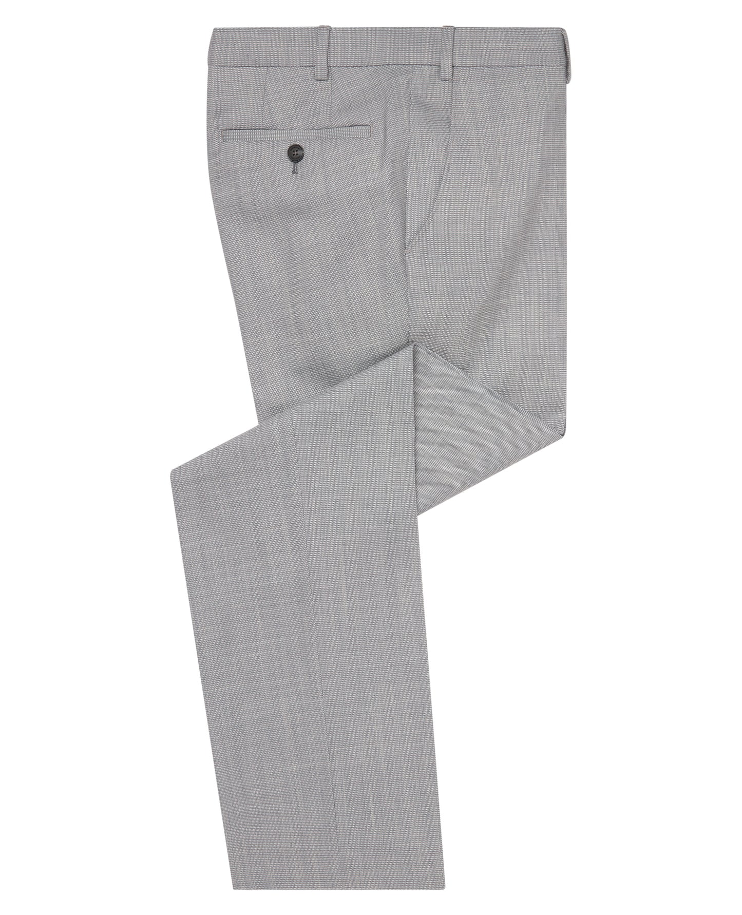 Man wearing a blue Tapered Fit Stretch Formal Trousers