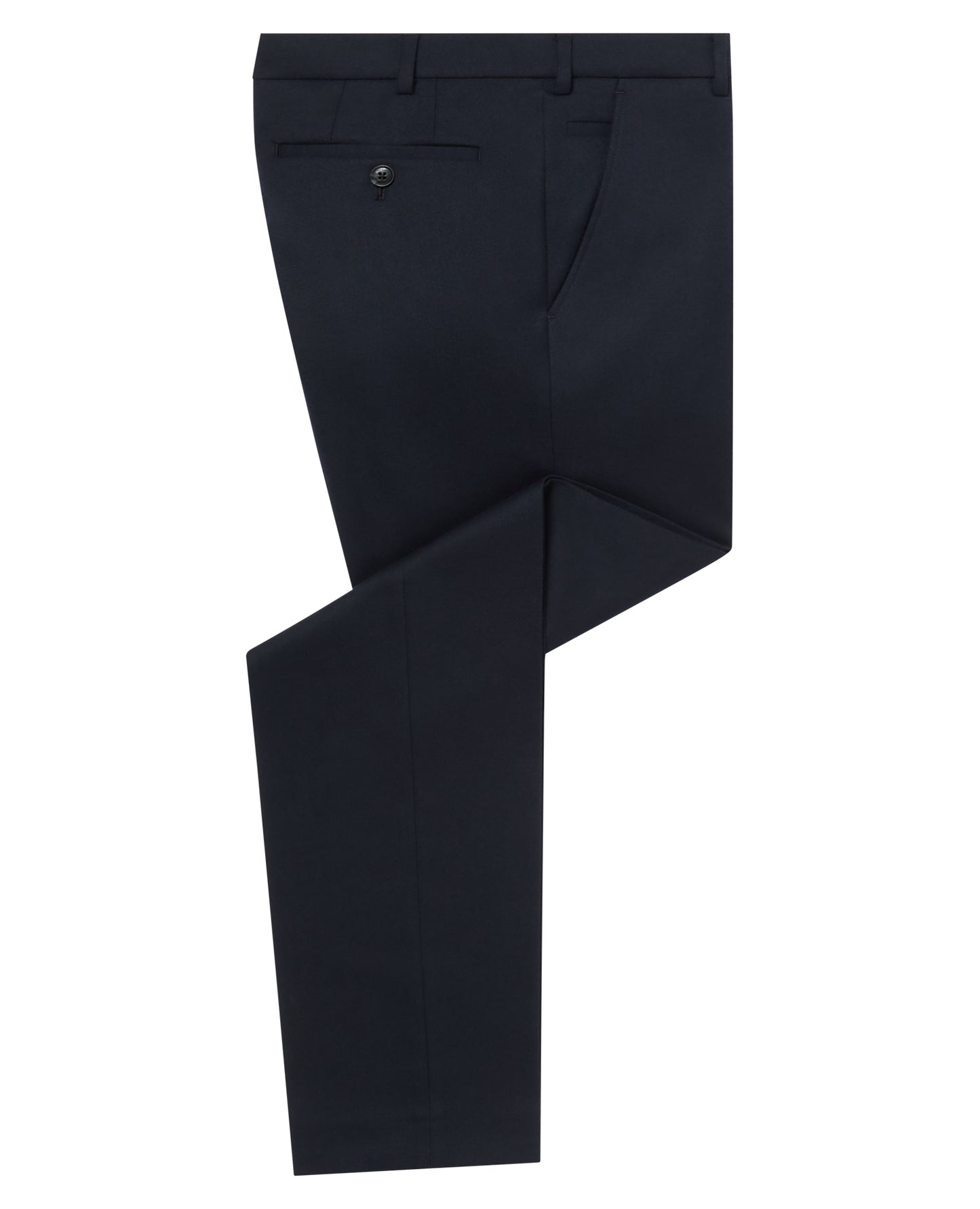 Man wearing a navy Stretch Blend Formal Trousers