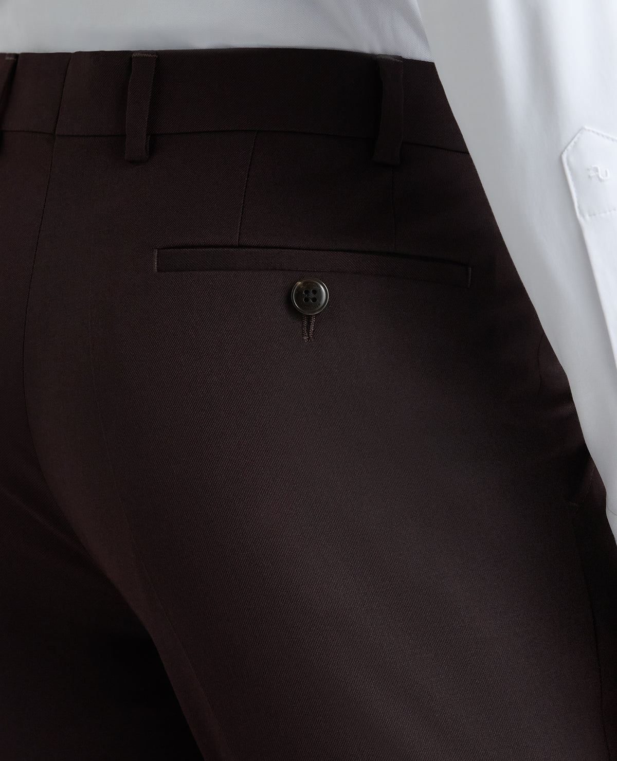 Tapered fit polyviscose formal trouser