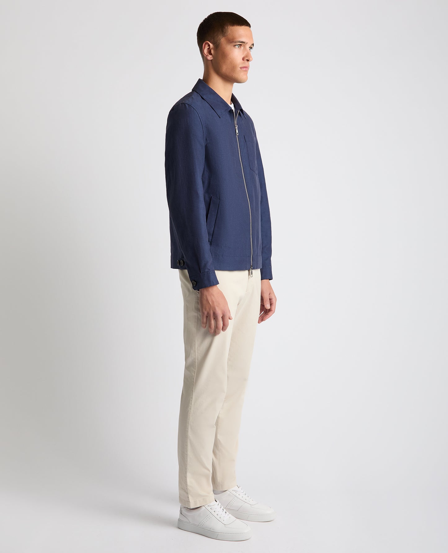 Regular Fit Two-Way Zip Shirt Jacket