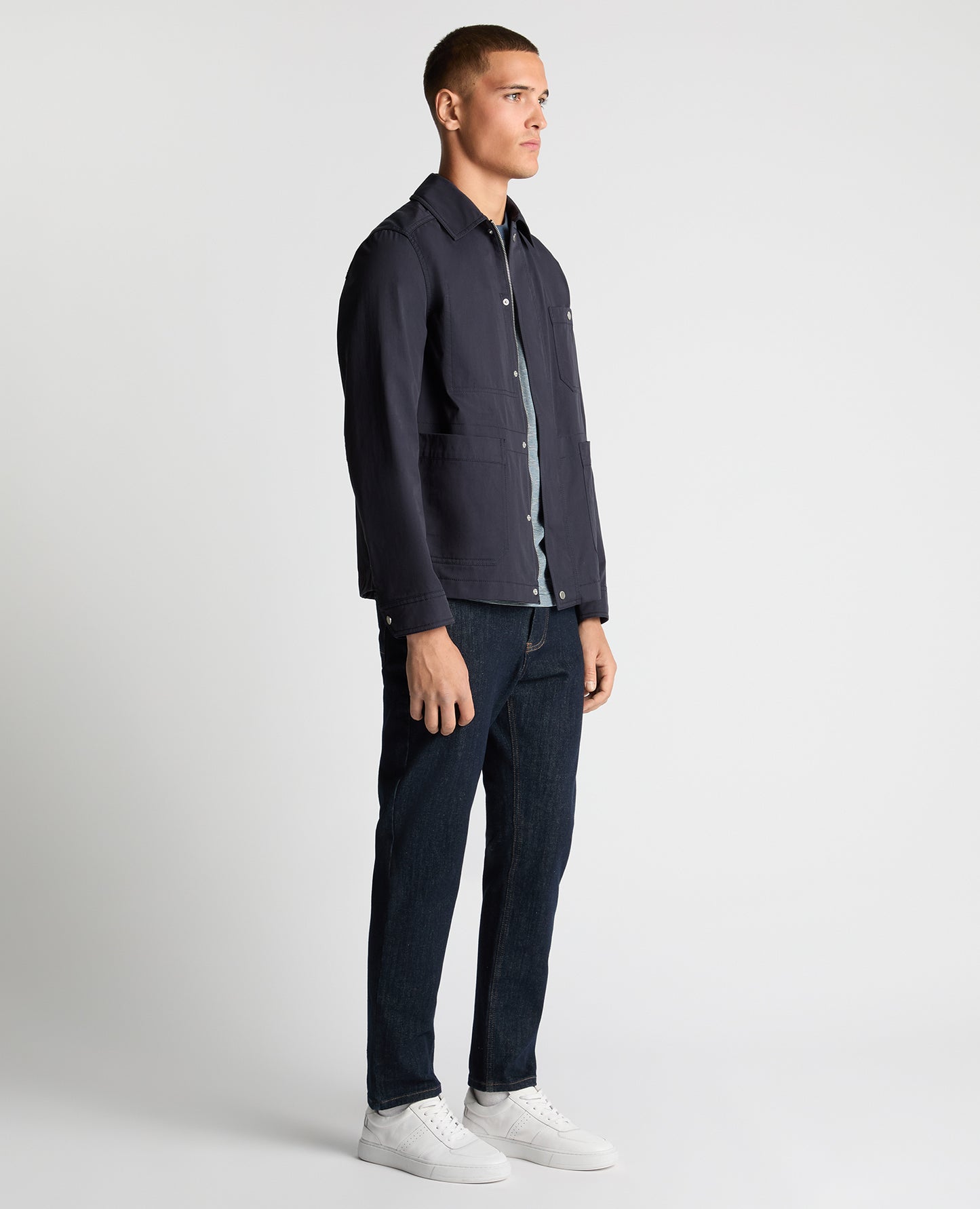 Regular Fit Cotton Twill Chore Jacket