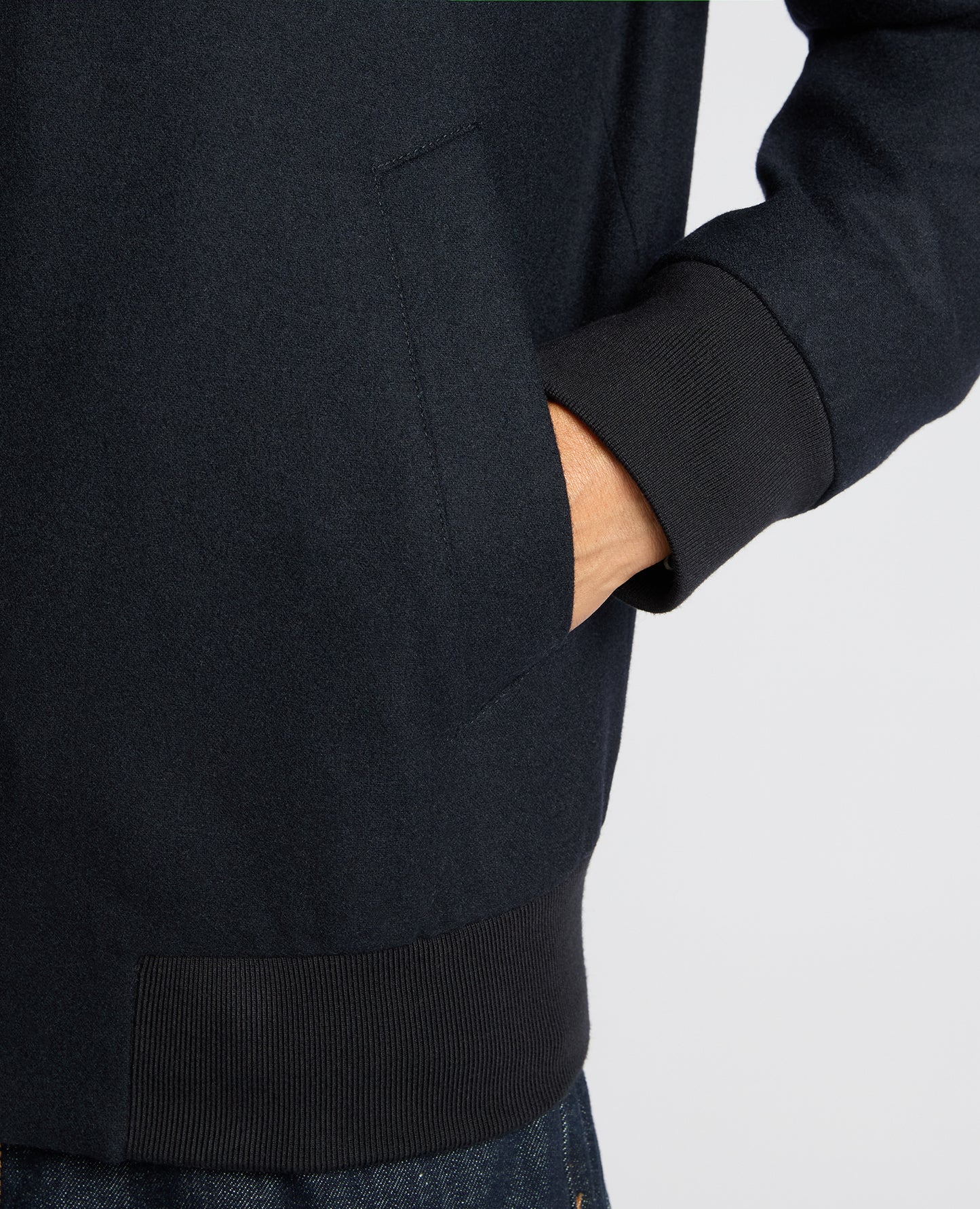 Wool-Blend Bomber Jacket