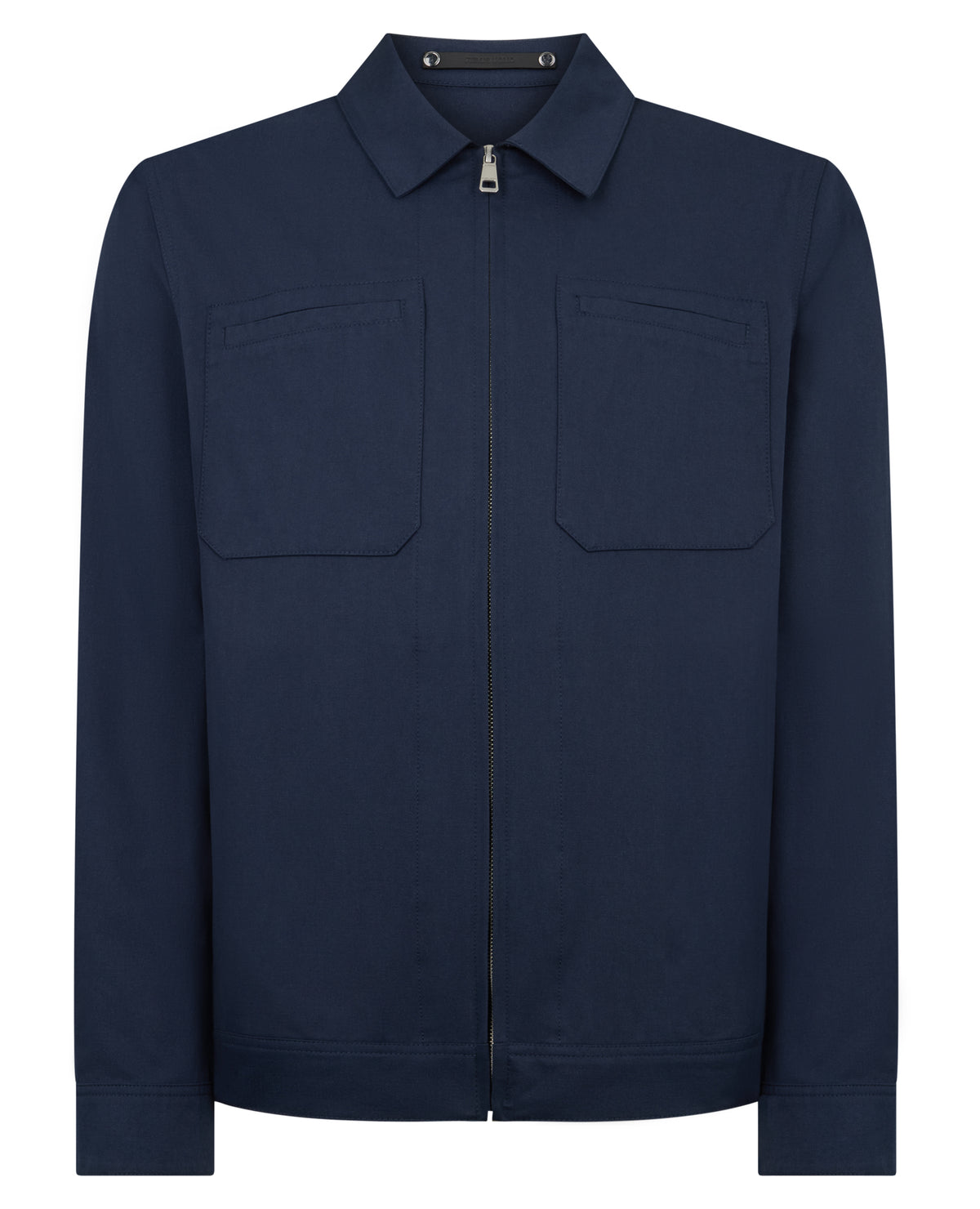 Man wearing a blue jacket