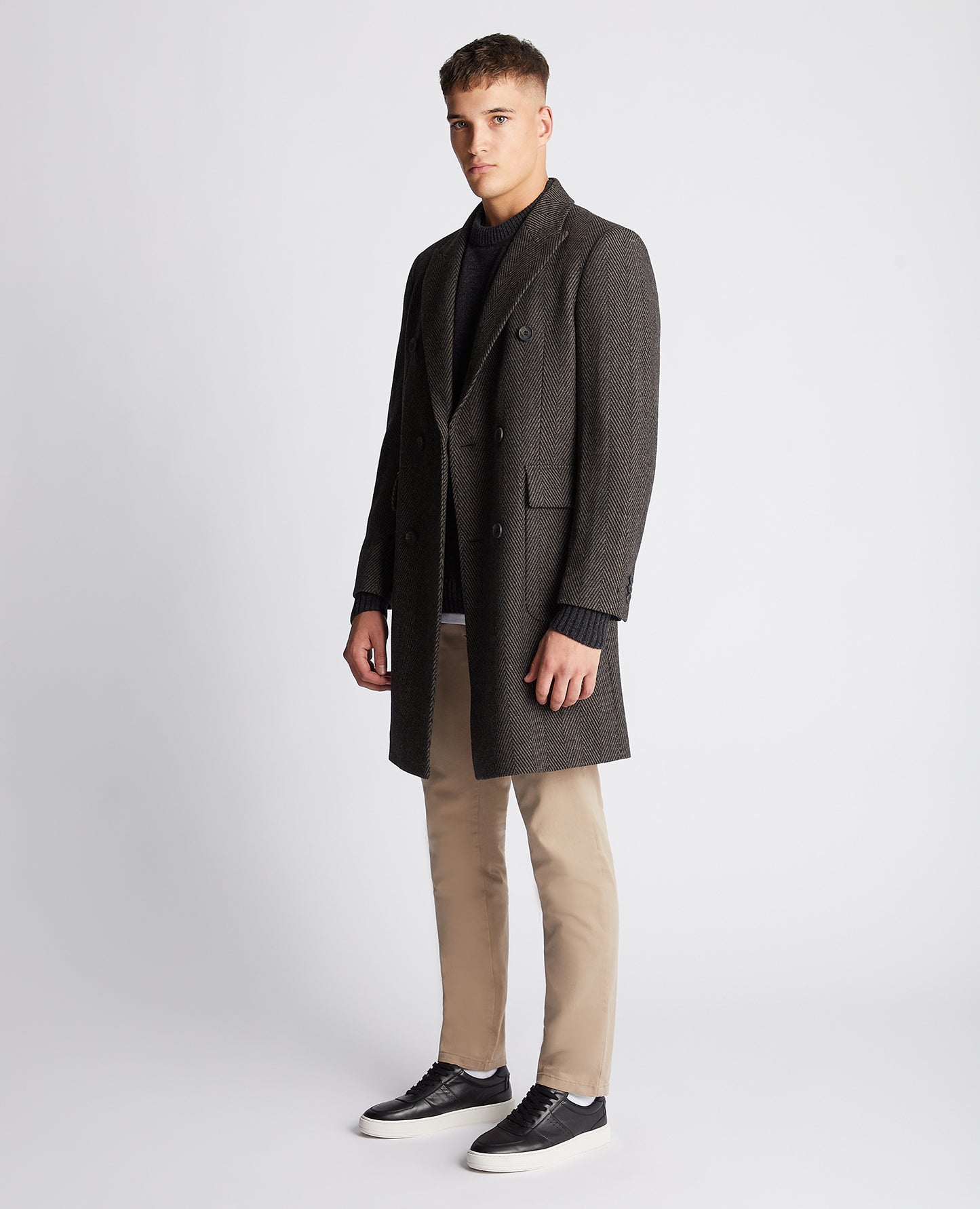 Regular Fit Wool-Mix Tailored Coat