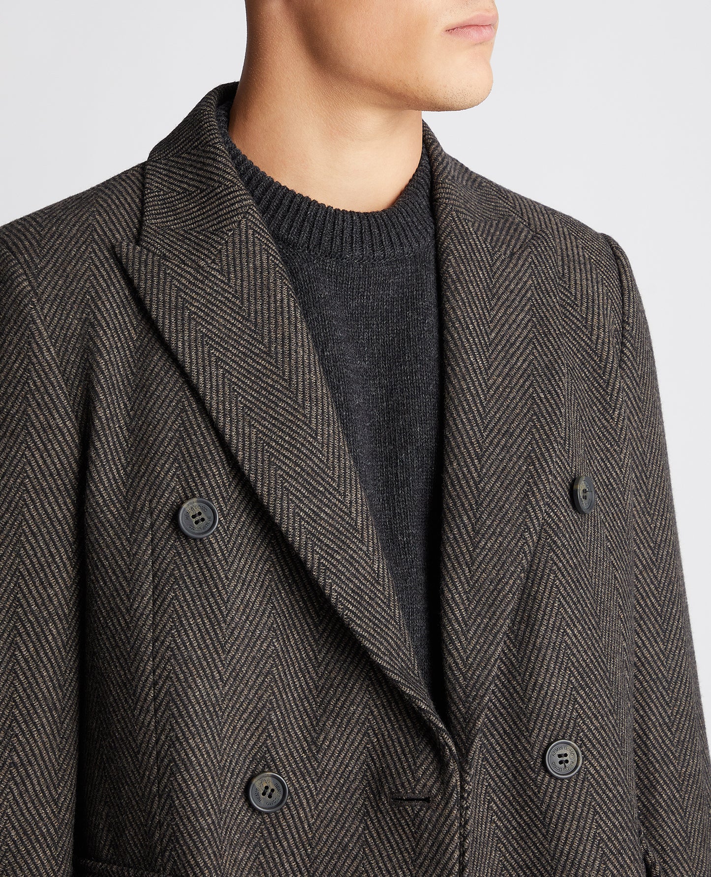 Regular Fit Wool-Mix Tailored Coat
