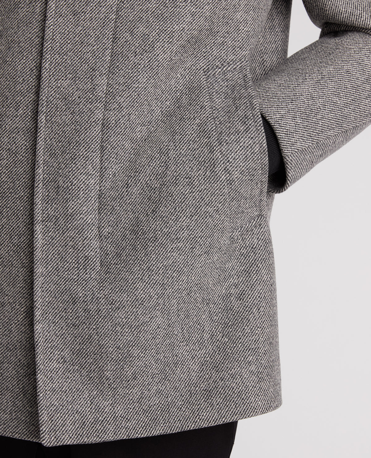 Grey Jacob Wool Rich Overcoat
