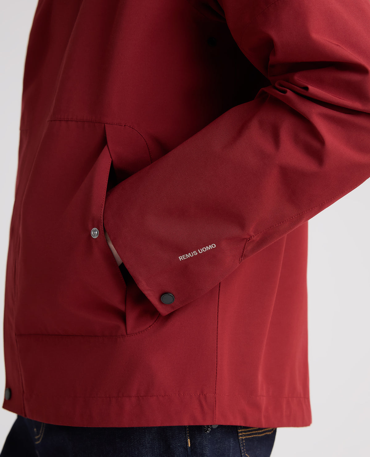 Dark Red Toledo Waterproof Anorak Coat