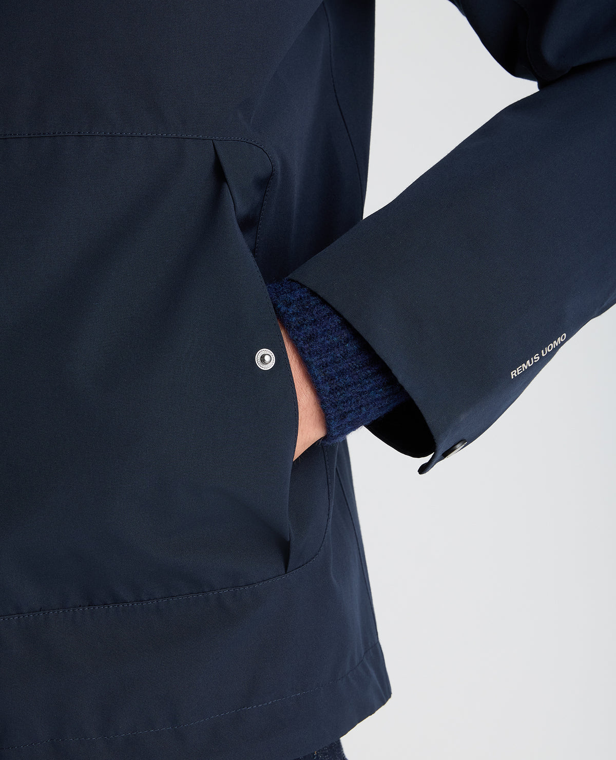 Dark Blue Toledo Waterproof Anorak Coat