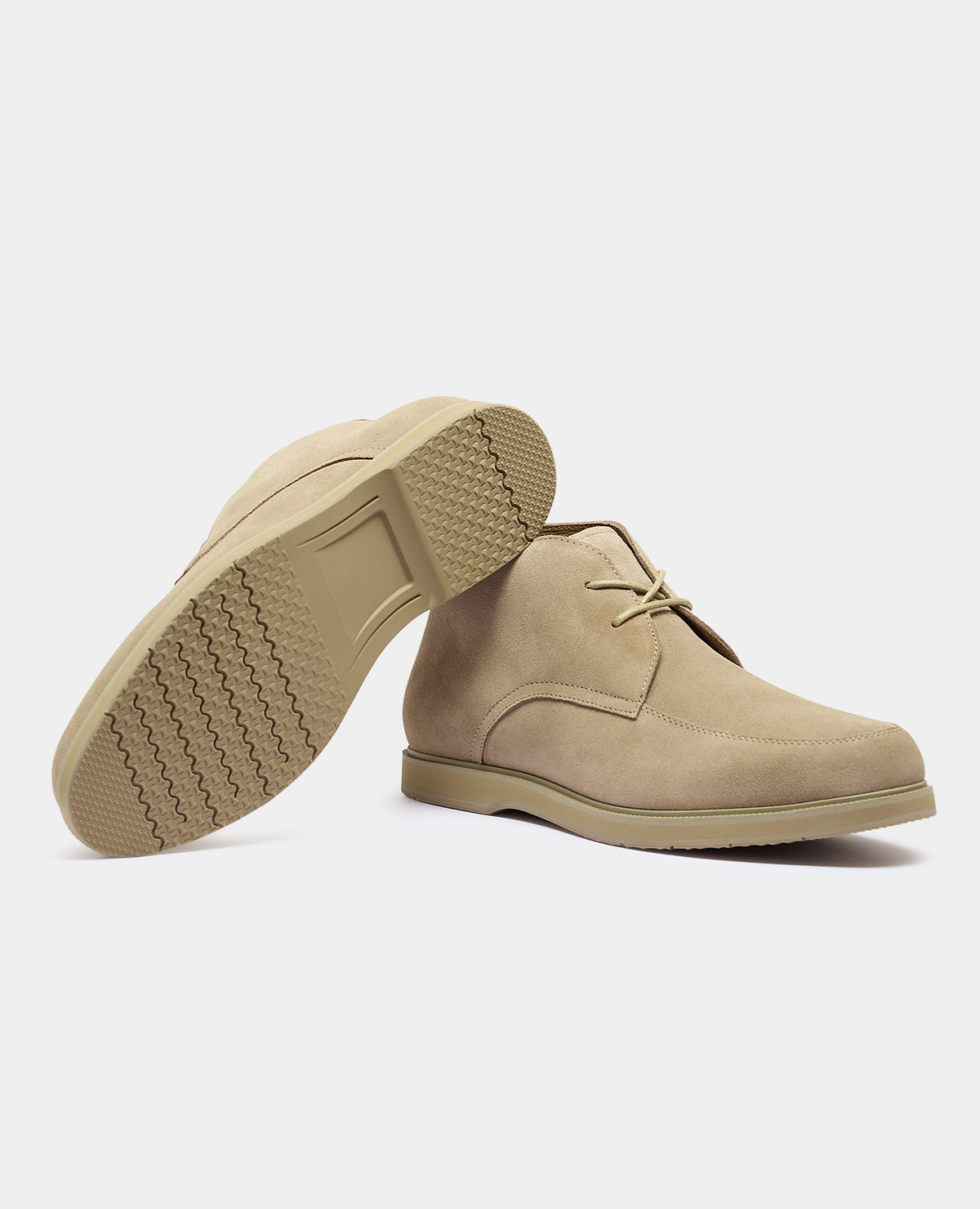 Man wearing a stone Shoe