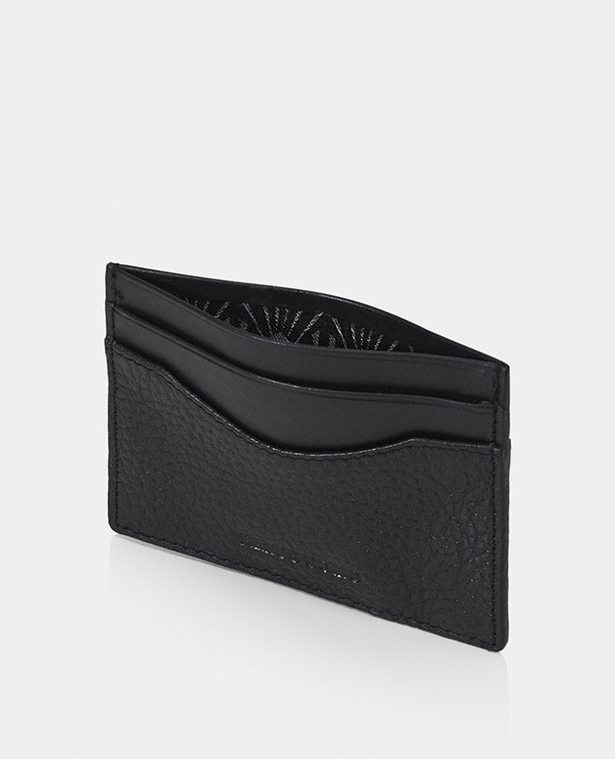 black Leather Card Holder