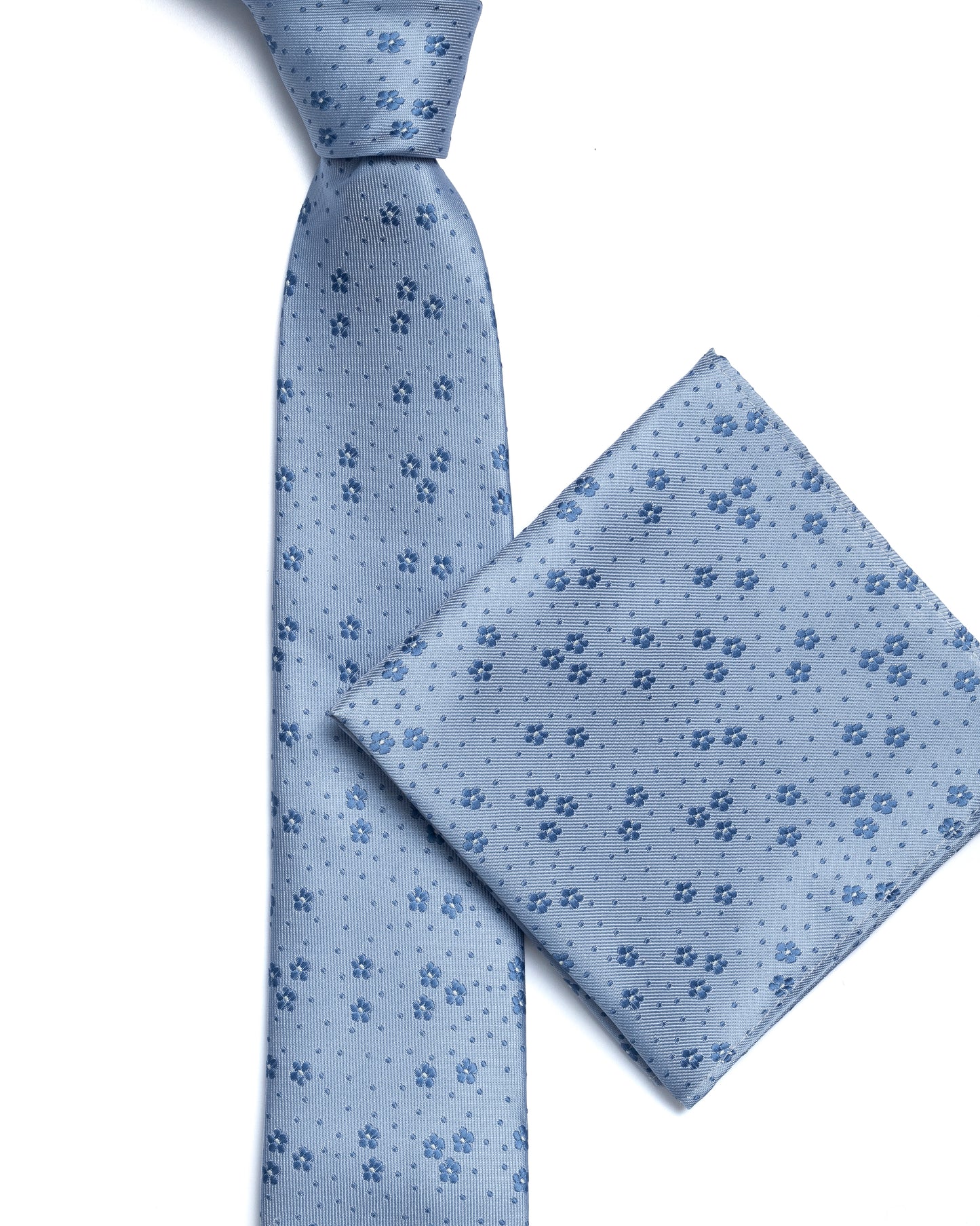Blue Floral Tie