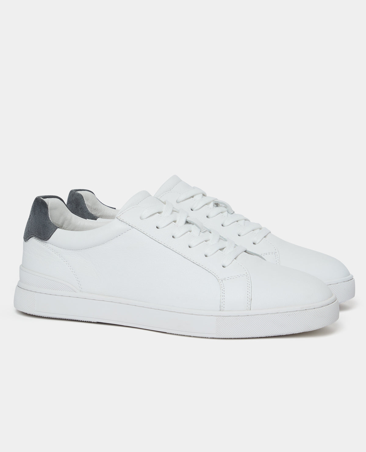 White Parma Leather Trainer