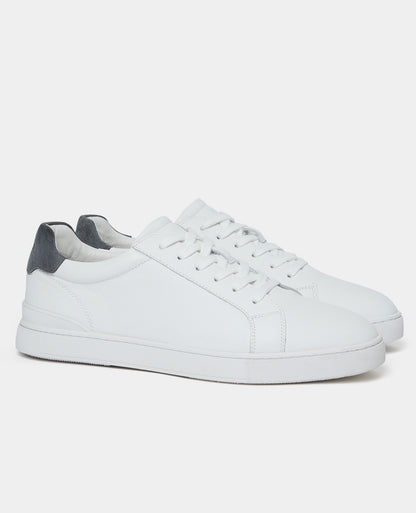 White Parma Leather Trainer