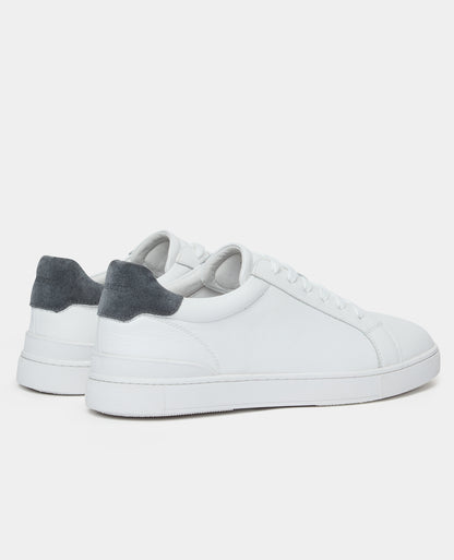 White Parma Leather Trainer