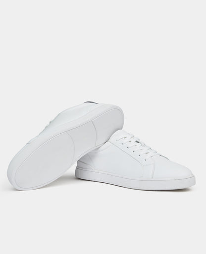 White Parma Leather Trainer