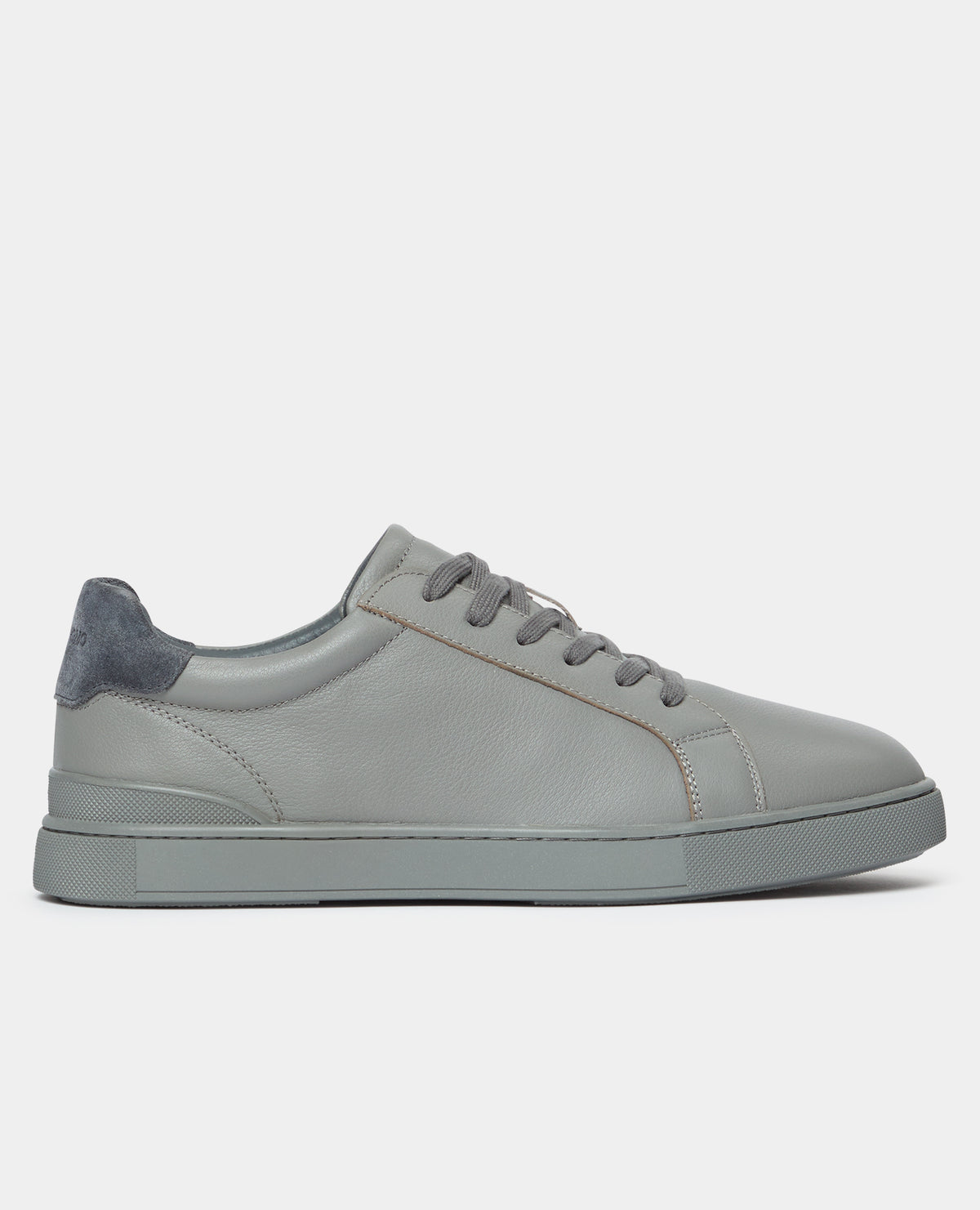 Grey Parma Leather Trainer