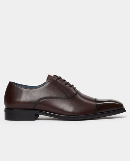 Brown Garda Leather Oxford Shoe