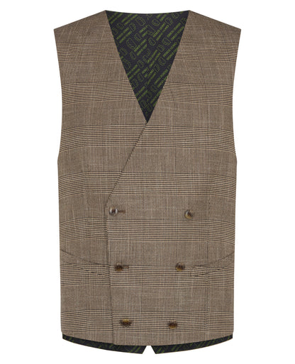 Man wearing a grey Slim Fit Double Breasted Suit Jacket