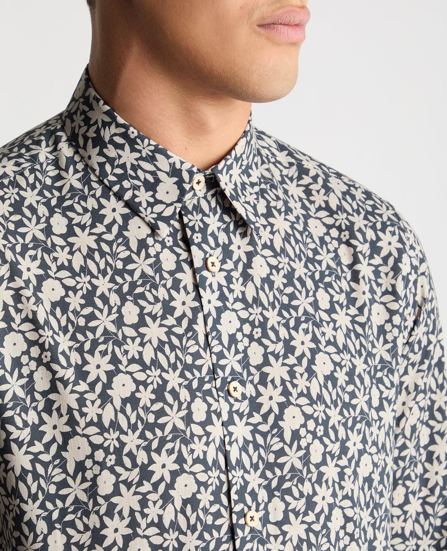 Regular Fit Floral Cotton Shirt