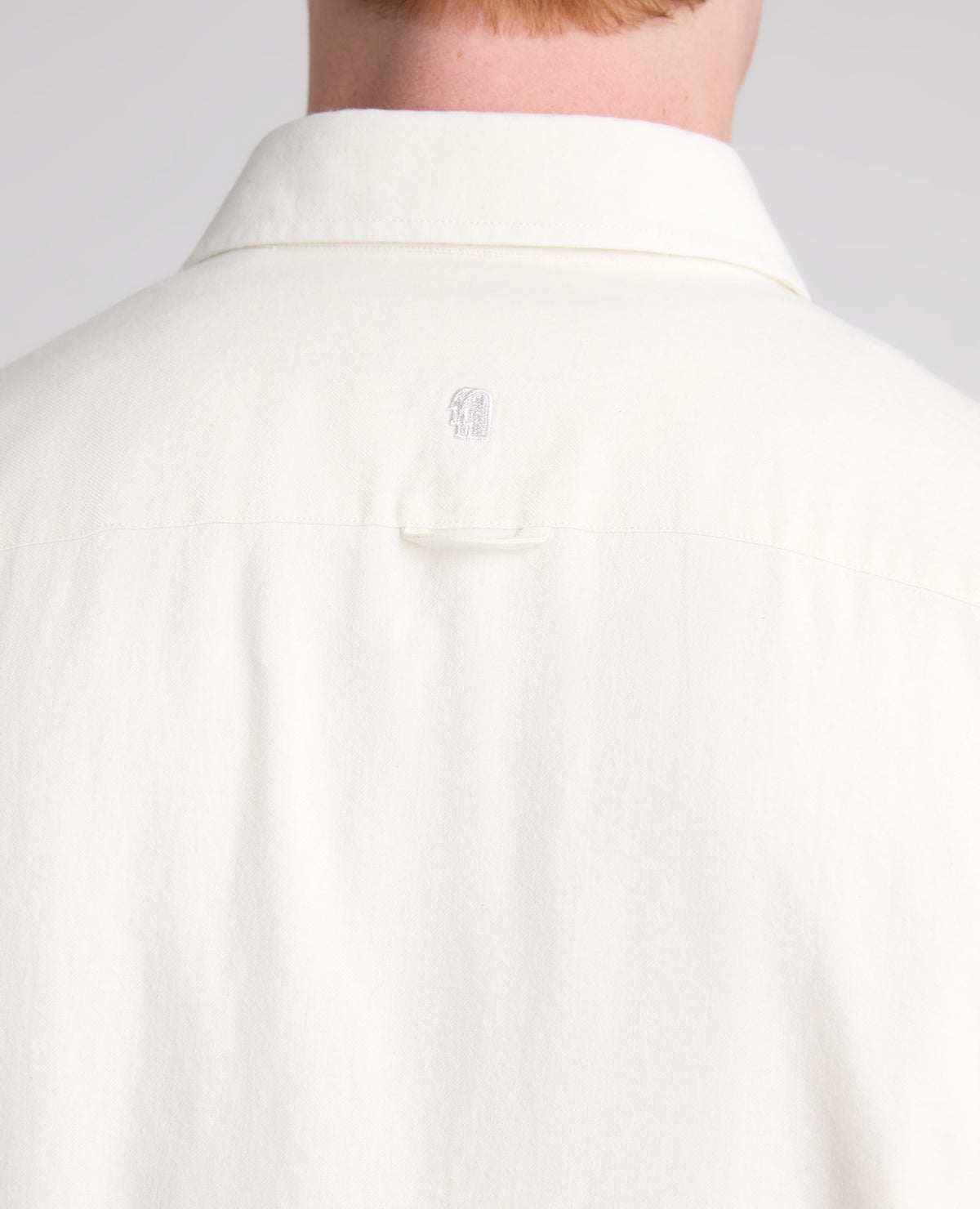 Cream Cotton-Wool Blend Shirt