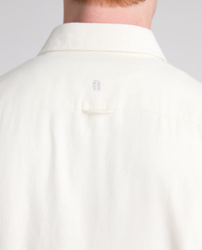 Cream Cotton-Wool Blend Shirt