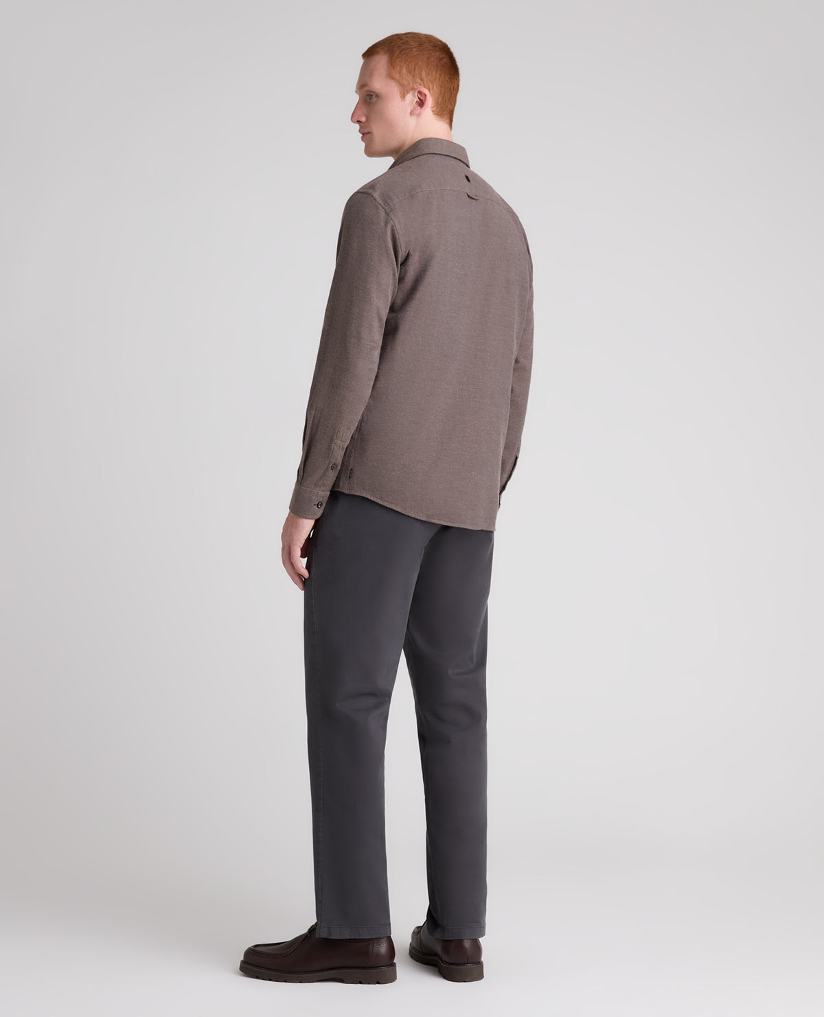 Brown Brushed Cotton Shirt