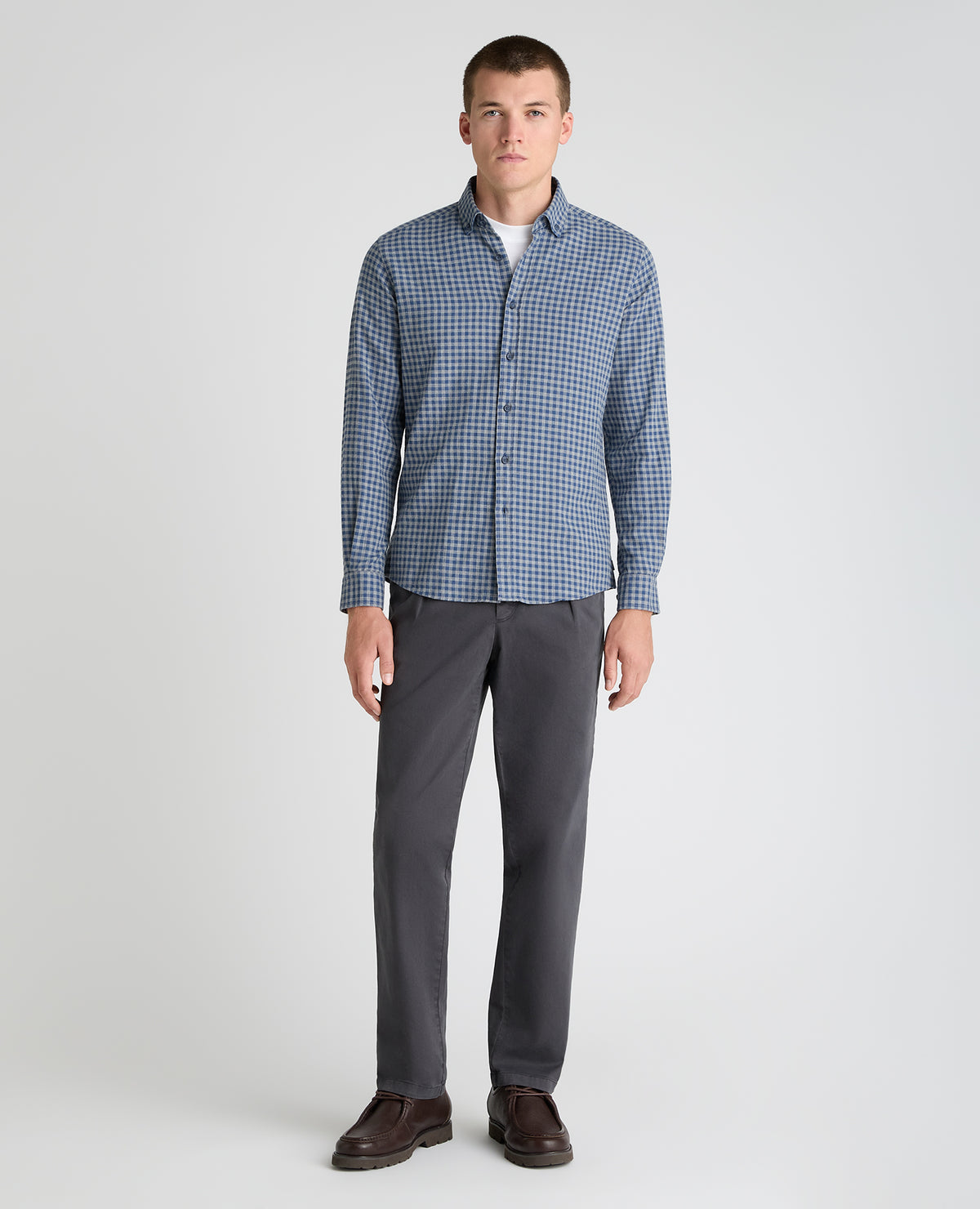 Blue Check Cotton Shirt