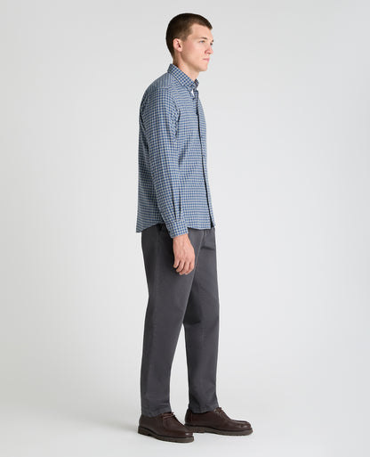 Blue Check Cotton Shirt