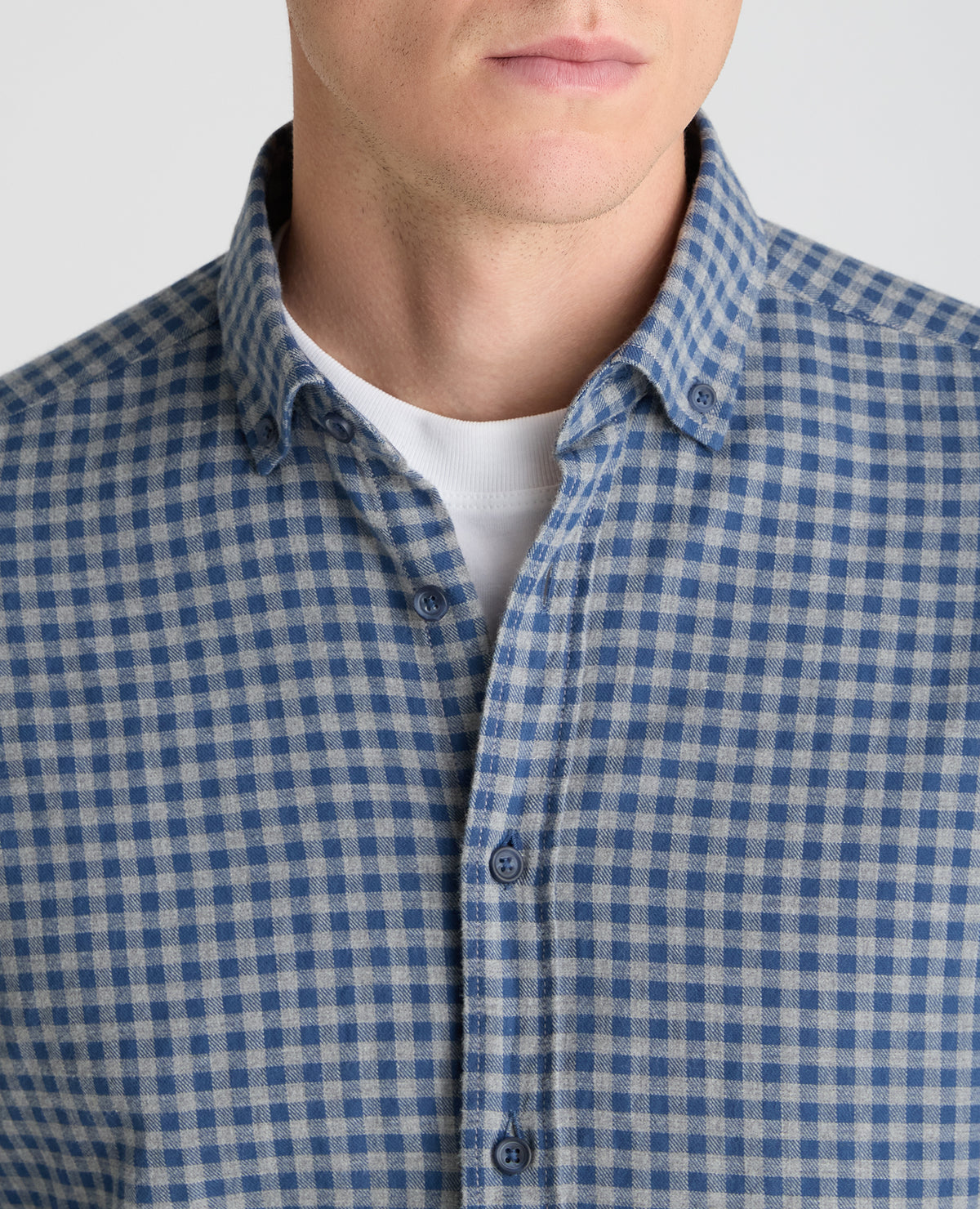 Blue Check Cotton Shirt