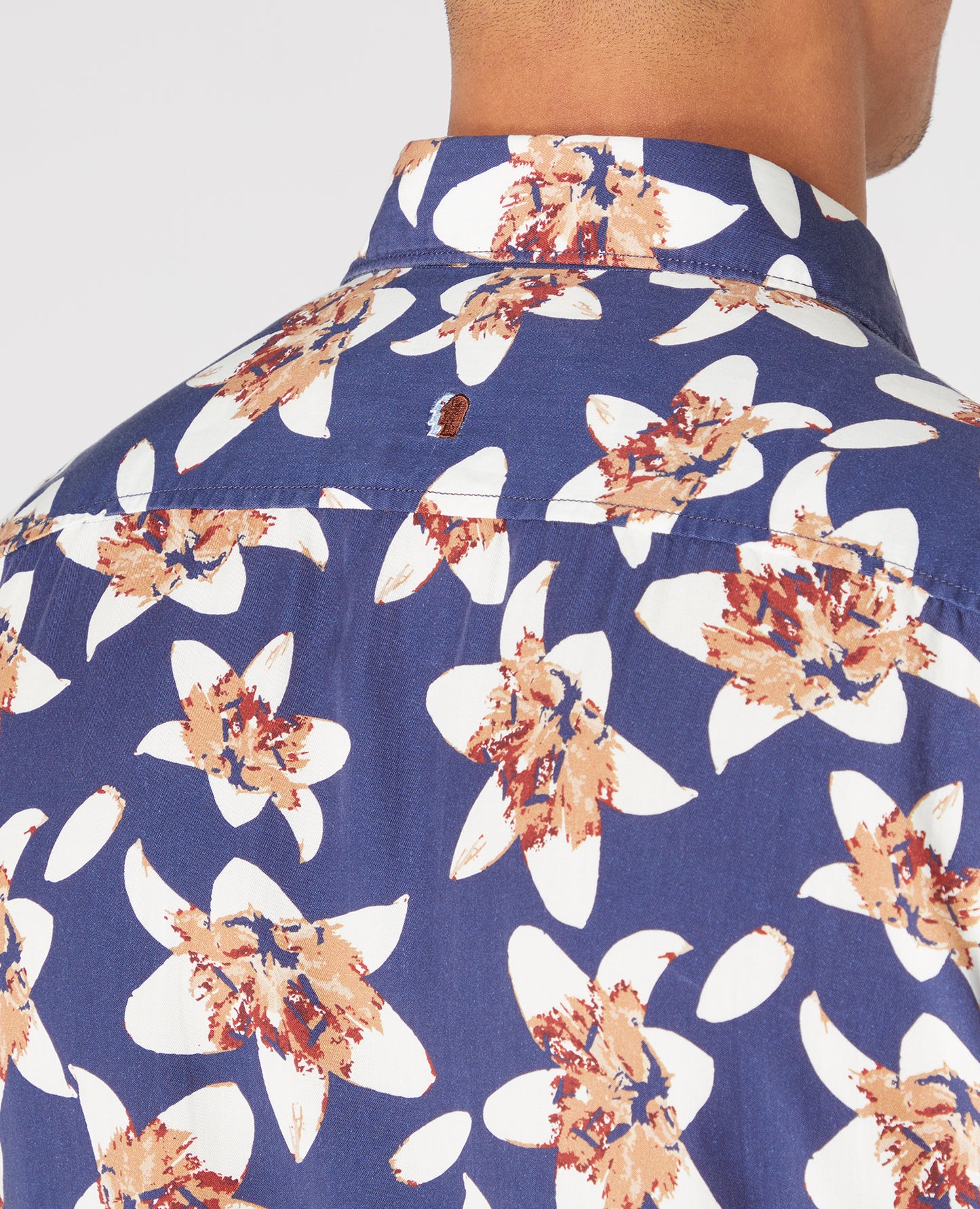 Tapered Fit Cotton Print Short Sleeve Shirt