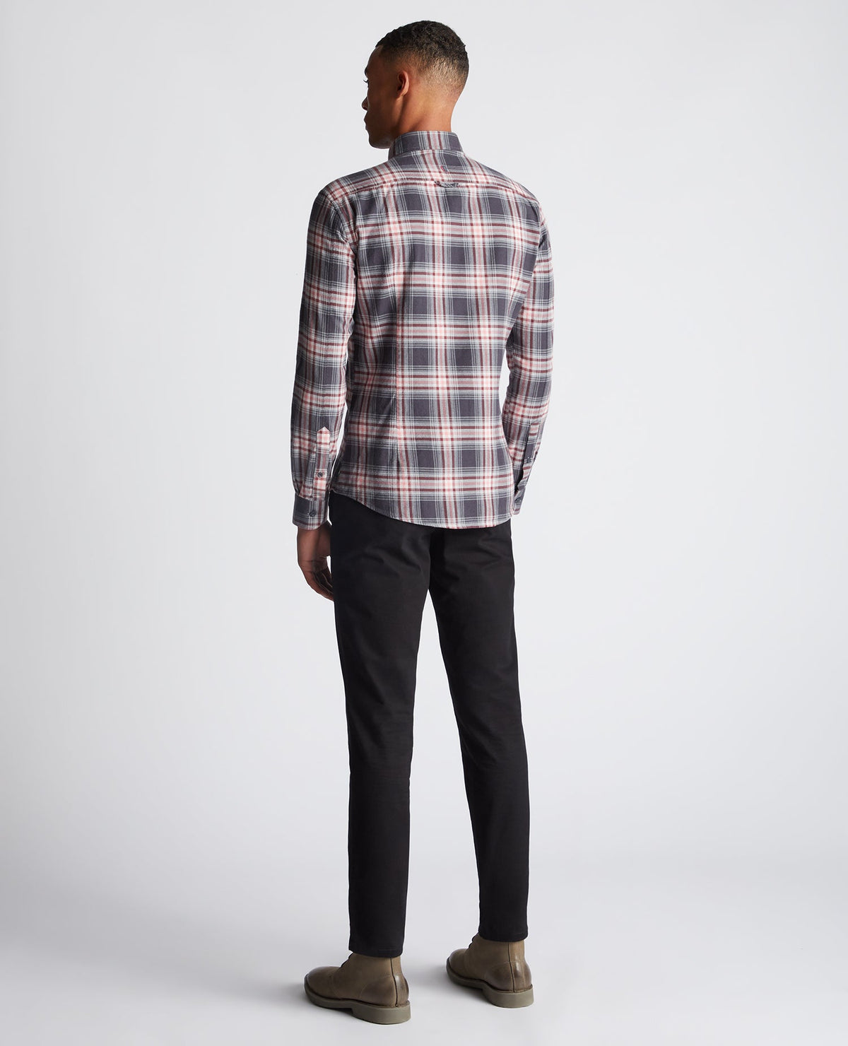 Slim Fit Checked Cotton Shirt