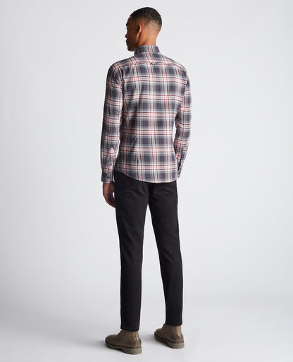 Slim Fit Checked Cotton Shirt