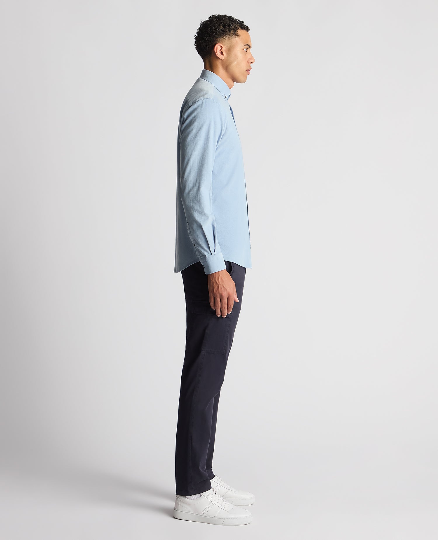 Tapered Fit Micro Corduroy Shirt – Remus Uomo - Main Image
