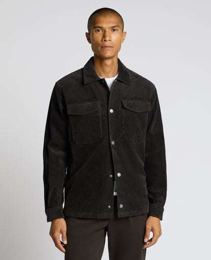 Man wearing a Grey casual shirt