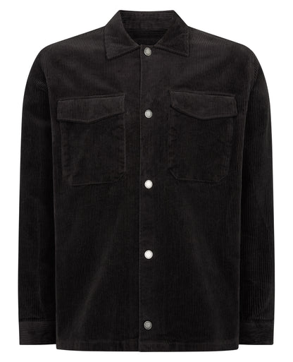 Regular Fit Cord Shacket