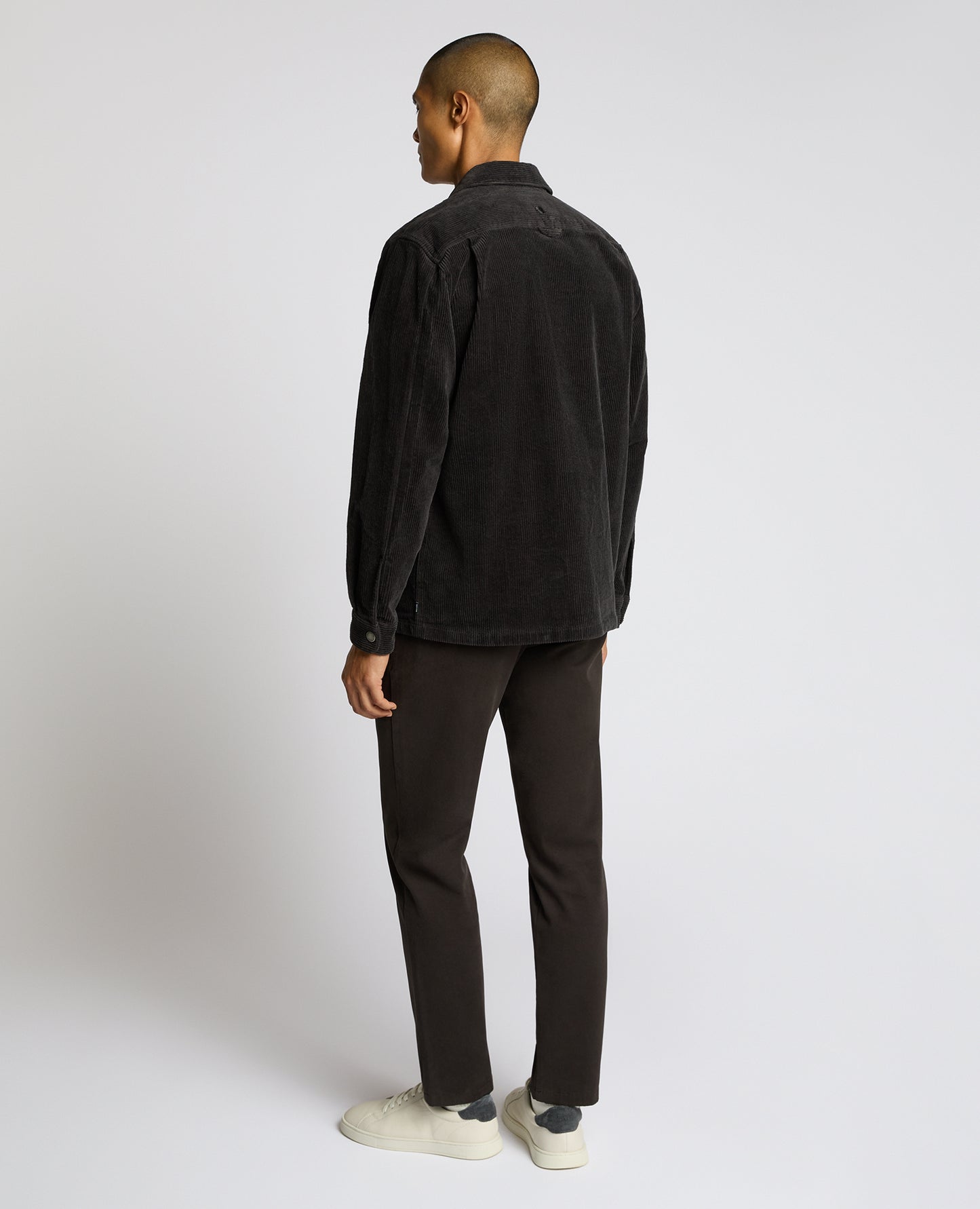 Regular Fit Cord Shacket