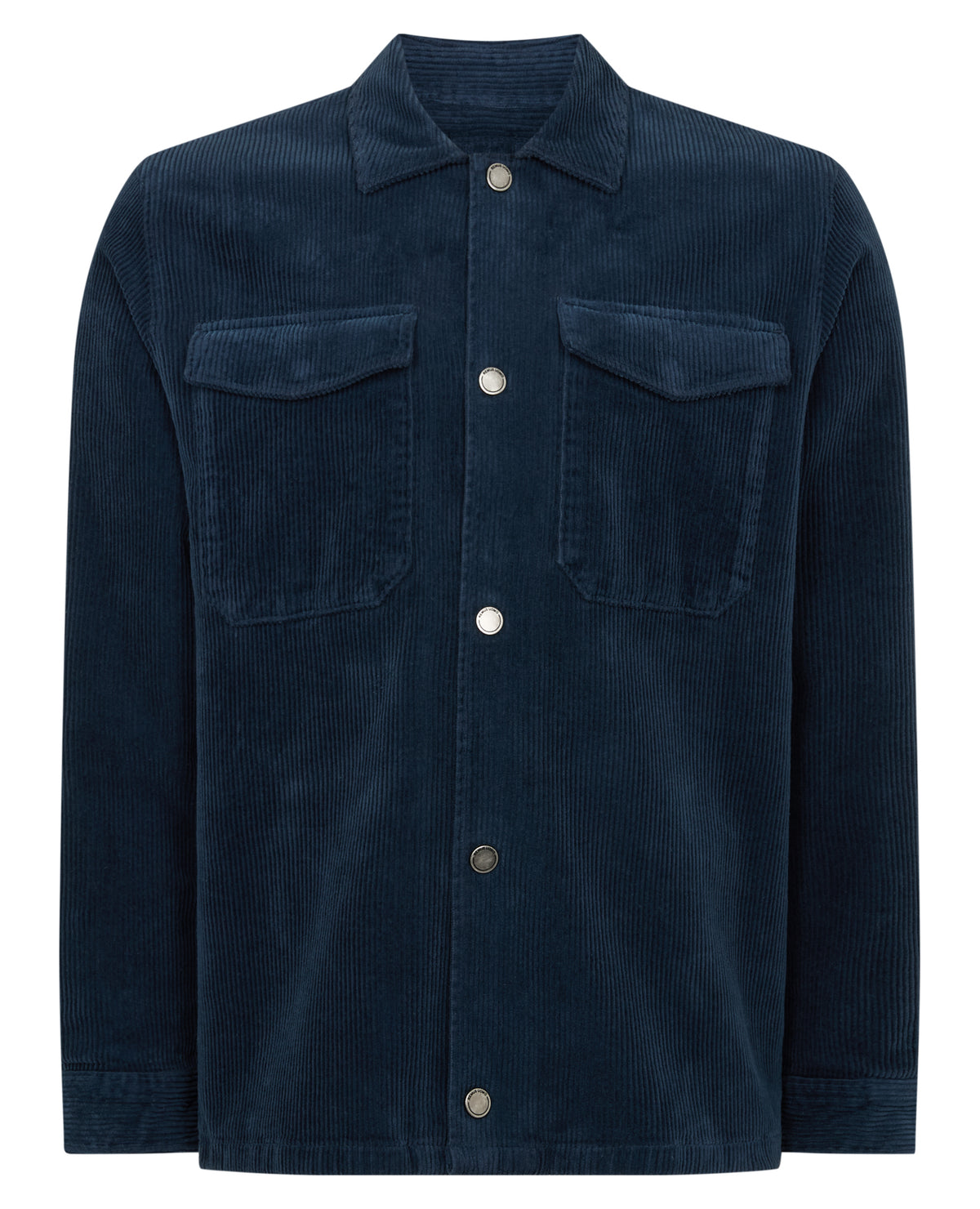 Man wearing a blue casual shirt
