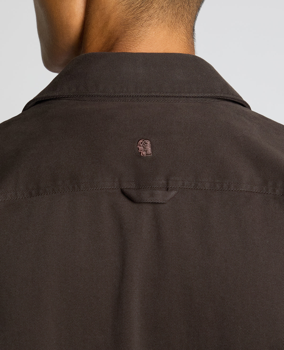 Man wearing a brown Regular Fit Double Pocket Shacket