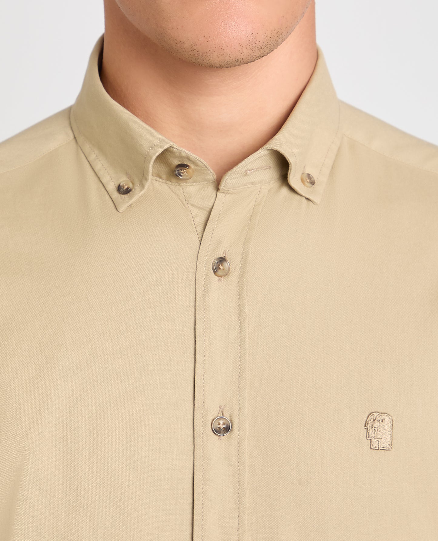 Tapered Fit Oxford Cotton Shirt