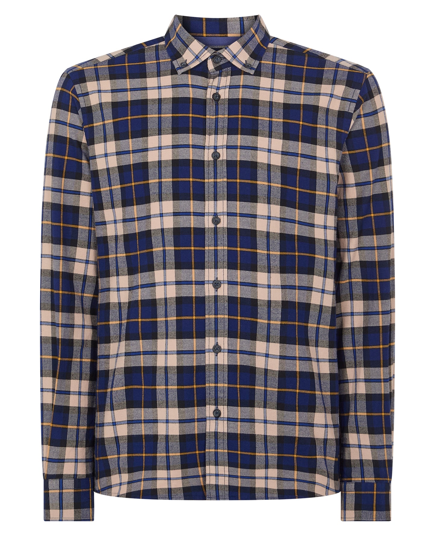 Tapered Fit Check Cotton Shirt