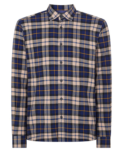 Tapered Fit Check Cotton Shirt