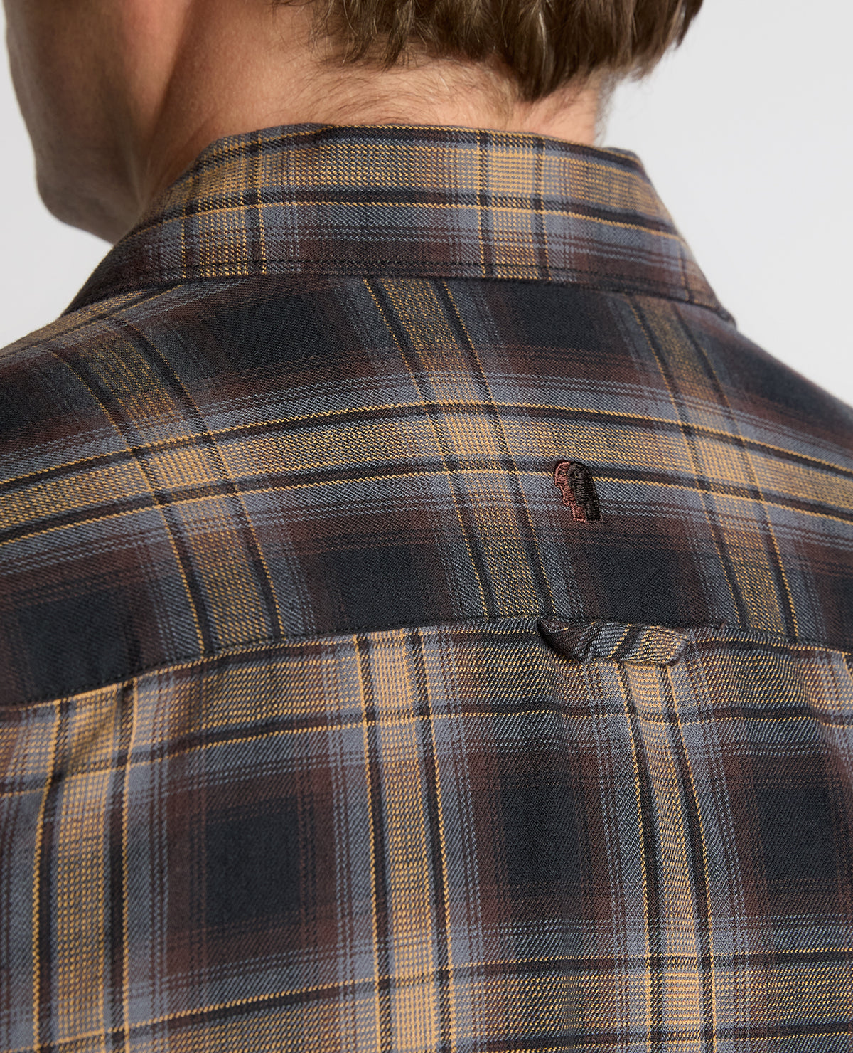 Man wearing a brown Regular Fit Cotton Overshirt
