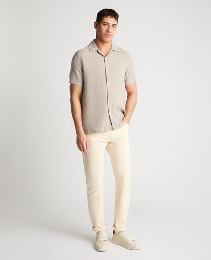 Man wearing a Grey casual shirt